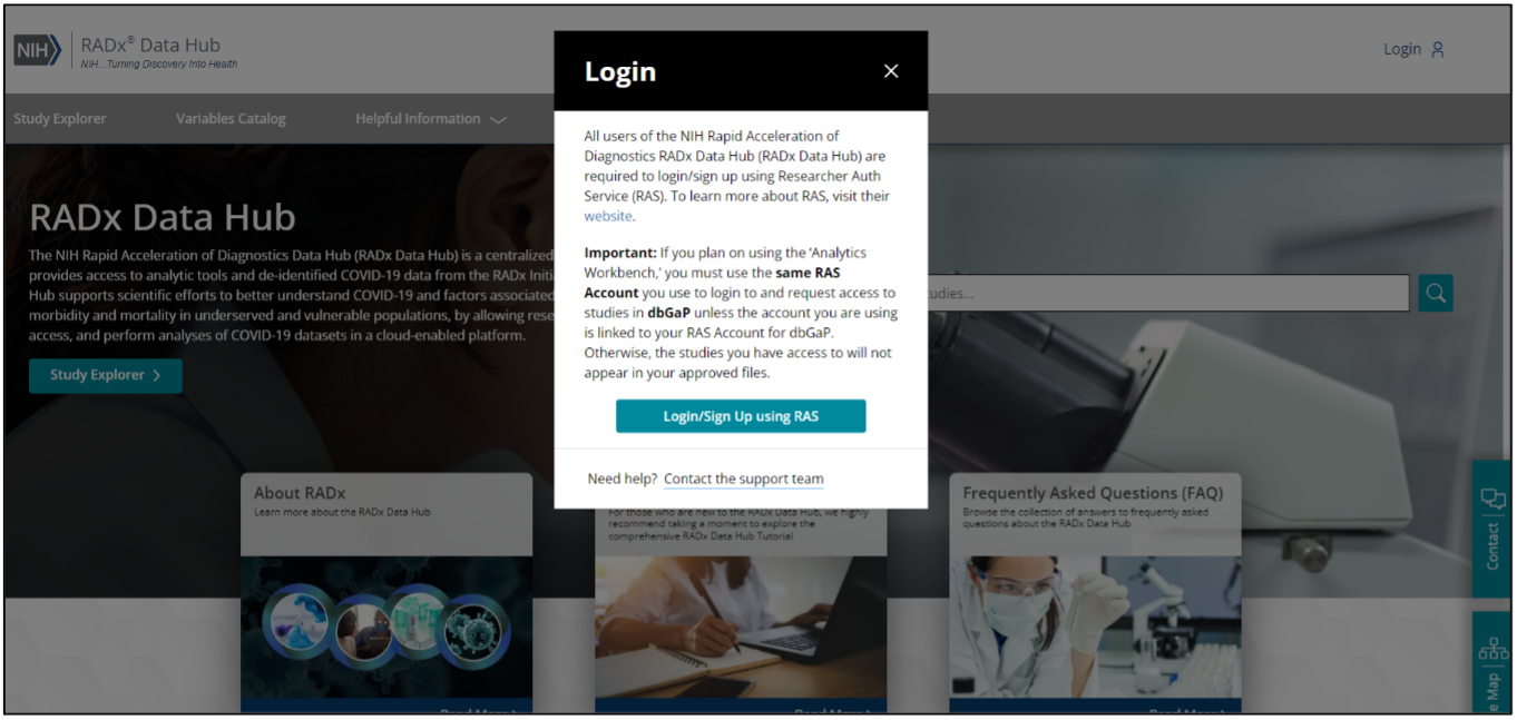 Figure 1: Login Modal
