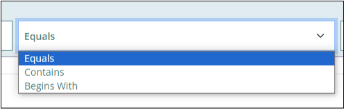 Figure 4: Query Type Dropdown