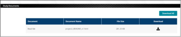 Figure 4: Download Functionality in Documents Table