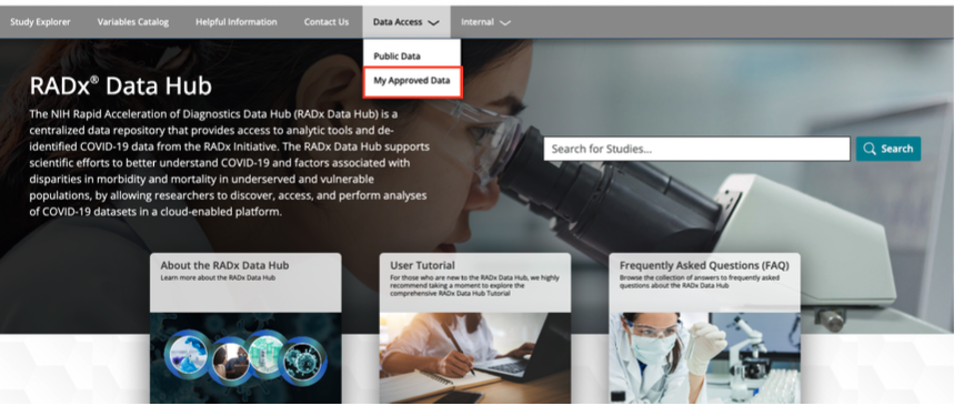 Figure 5: My Approved Data Tab